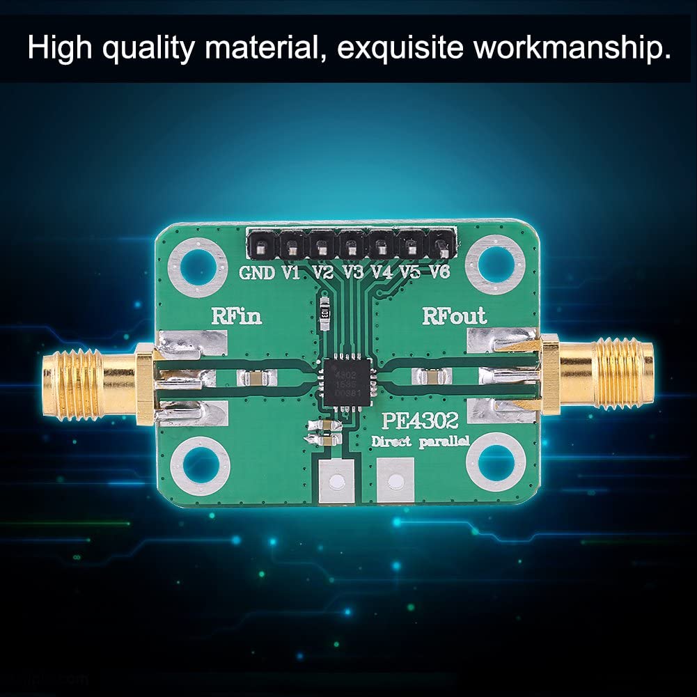 1pc PE4302 NC Attenuatori a Radiofrequenza Con SMA Connettore Femmina Parallelo Modalità Immediata 0.5dB 6Bit DC 5V 1MHz ~ 4GHz