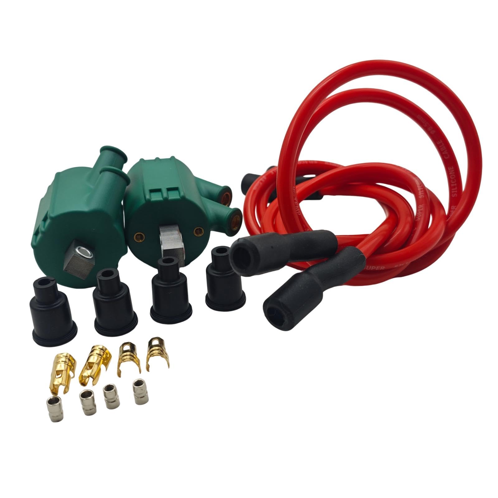 3 Ohm Double Output Ignition Coil Automotive Accessory Sturdy with Red Wires Motors| Parts & Accessories| Car & Truck Parts| Ignition Systems| Ignition Coils | Parts & Accessories-image-5