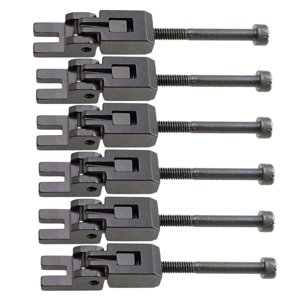 STYLEHEAVEN 6 Pieces 3 Height Tremolo Bridge Locked String Saddle Double Locking Systyem for Electric Guitar Instrument Parts Replacement Black-image-38