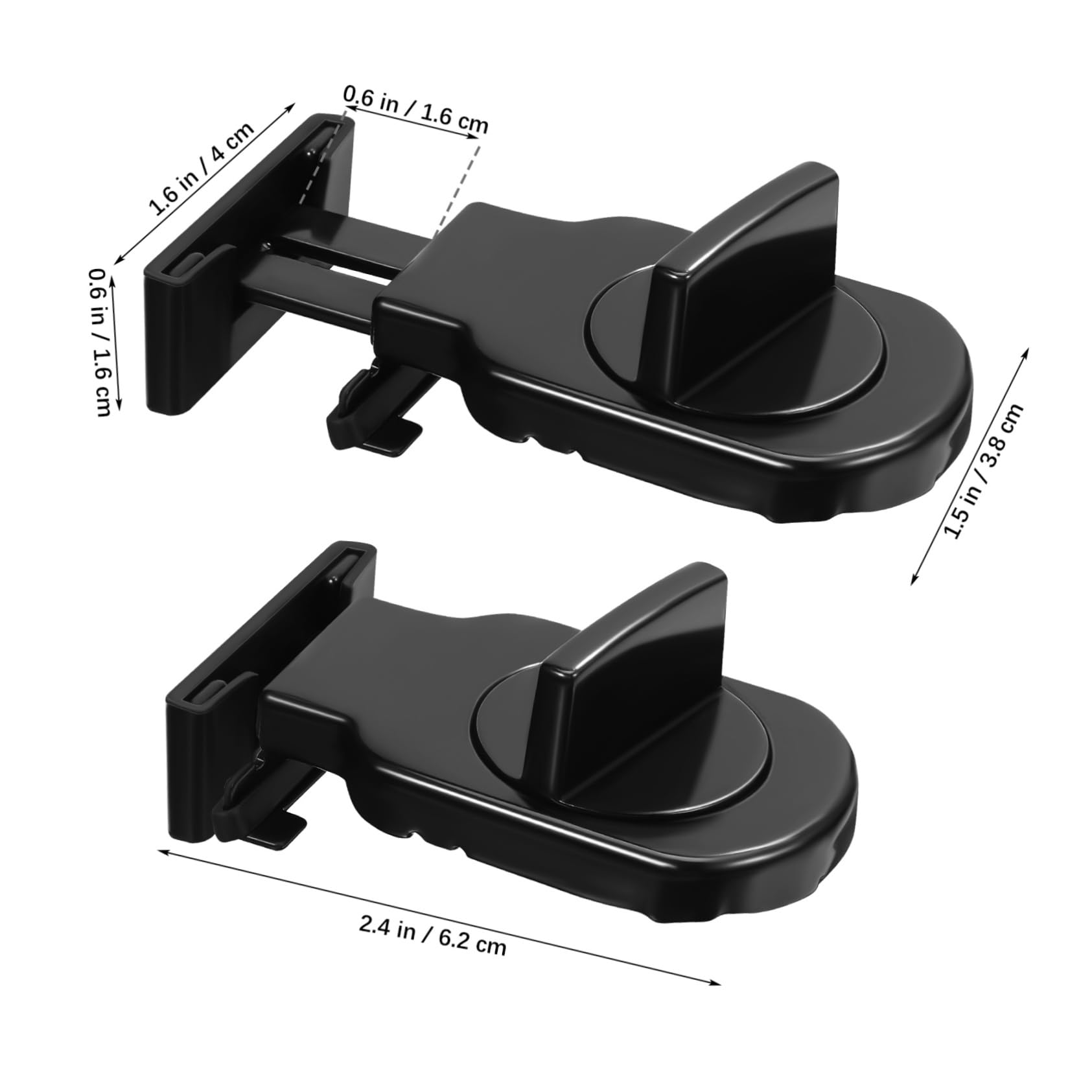 SHINEOFI 4 Ensembles Verrou Pour Fenêtres Coulissantes Lot Protection Construction Réglable Pour Fenêtres 2 Pièces * 4