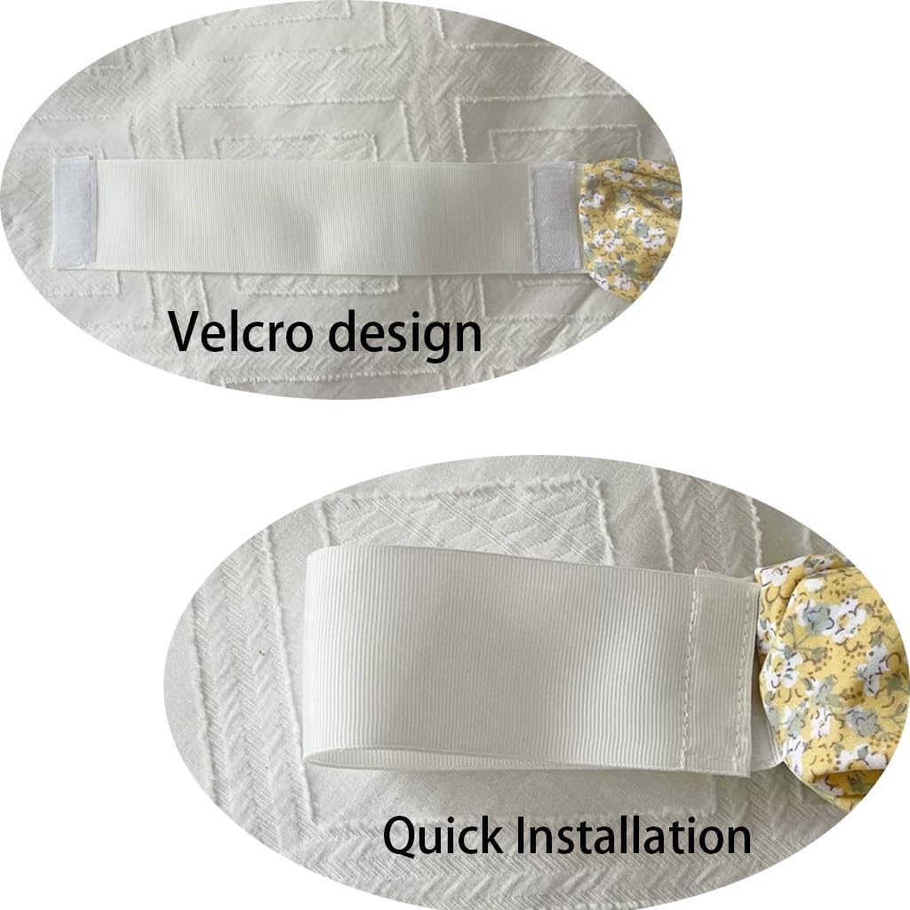 2-IN1 Broken-Flowers 4 Corners Post Canopy Bed Curtains Double Layer Cozy Drape Netting with 3 Opening Mosquito Net Mesh for Girls Bedroom Decoration (Blue, 64" W x 86" L (Pack of 1))