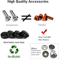 Vista 7 de Marco de Soporte para Placa de Matrícula de Remolque - Soporte de Aluminio Resistente para Camiones, Remolques, RVs, Barcos, 1 Paquete de Placas