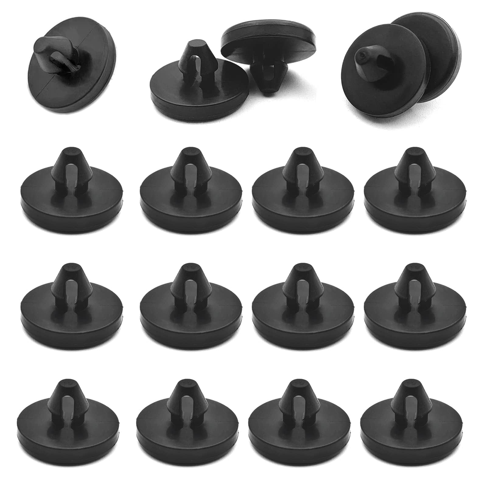 SANZEZ COOLive 12 PCS Brake Switch Stopper, Brake Switch Stopper, Car Truck Auto Brake Pedal Pad Brake Light Switch Stopper Brake Switch Pad Automotive Clutch Pedal Stopper 90541-06036 (Black)
