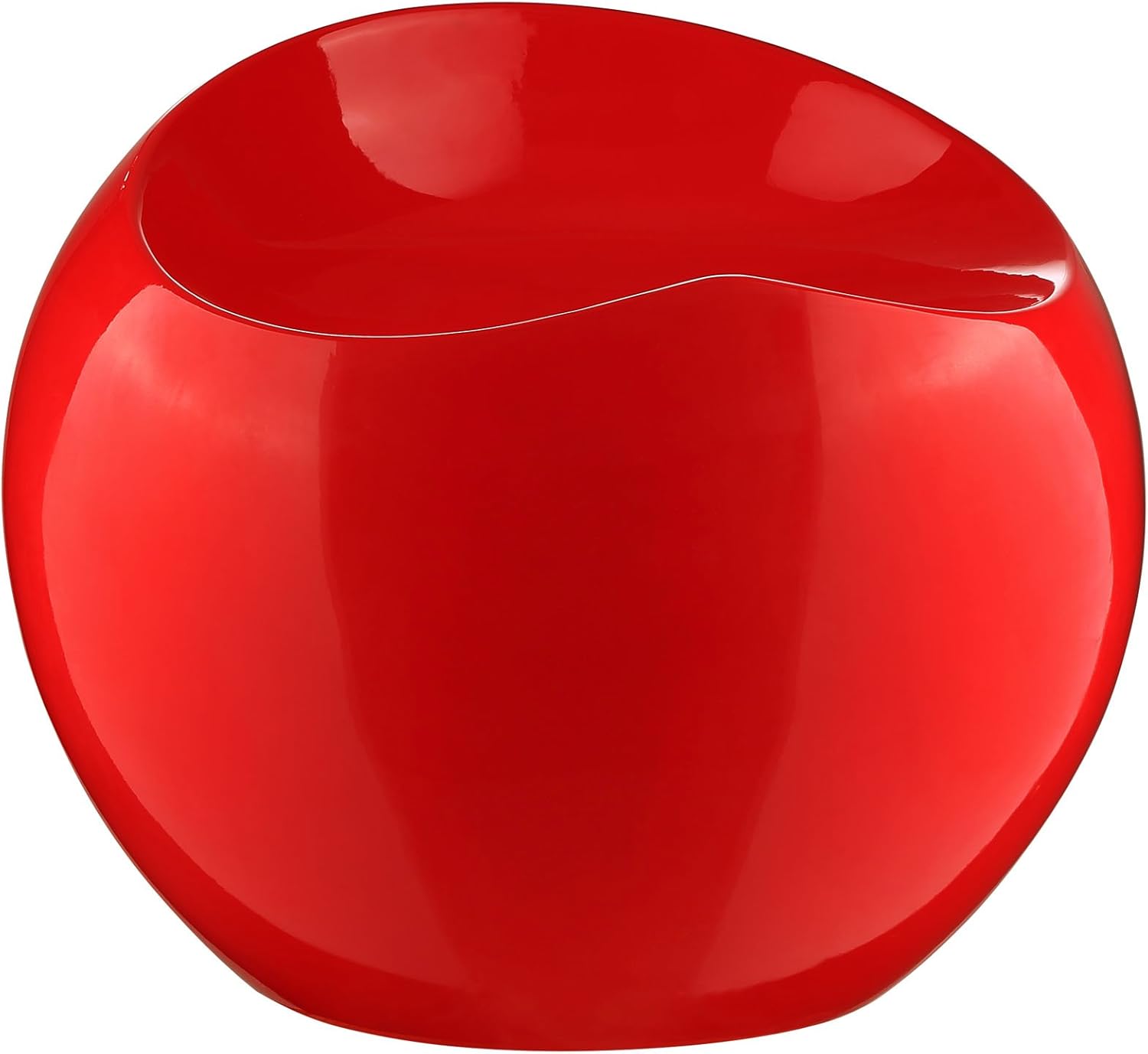Amazon.com: Modway Plop Contemporary Modern Fiberglass Stool in Red ...