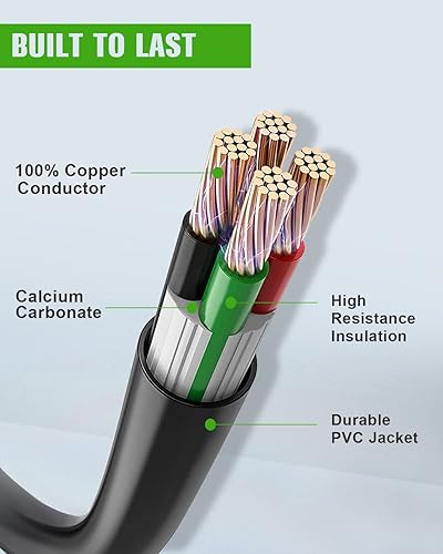 Miniatura 5 de SCITOO Cable de extensión RV de 36 pies y 50 amperios, cable de alimentación para remolque, autocaravana, cámper con mango negro, cables de