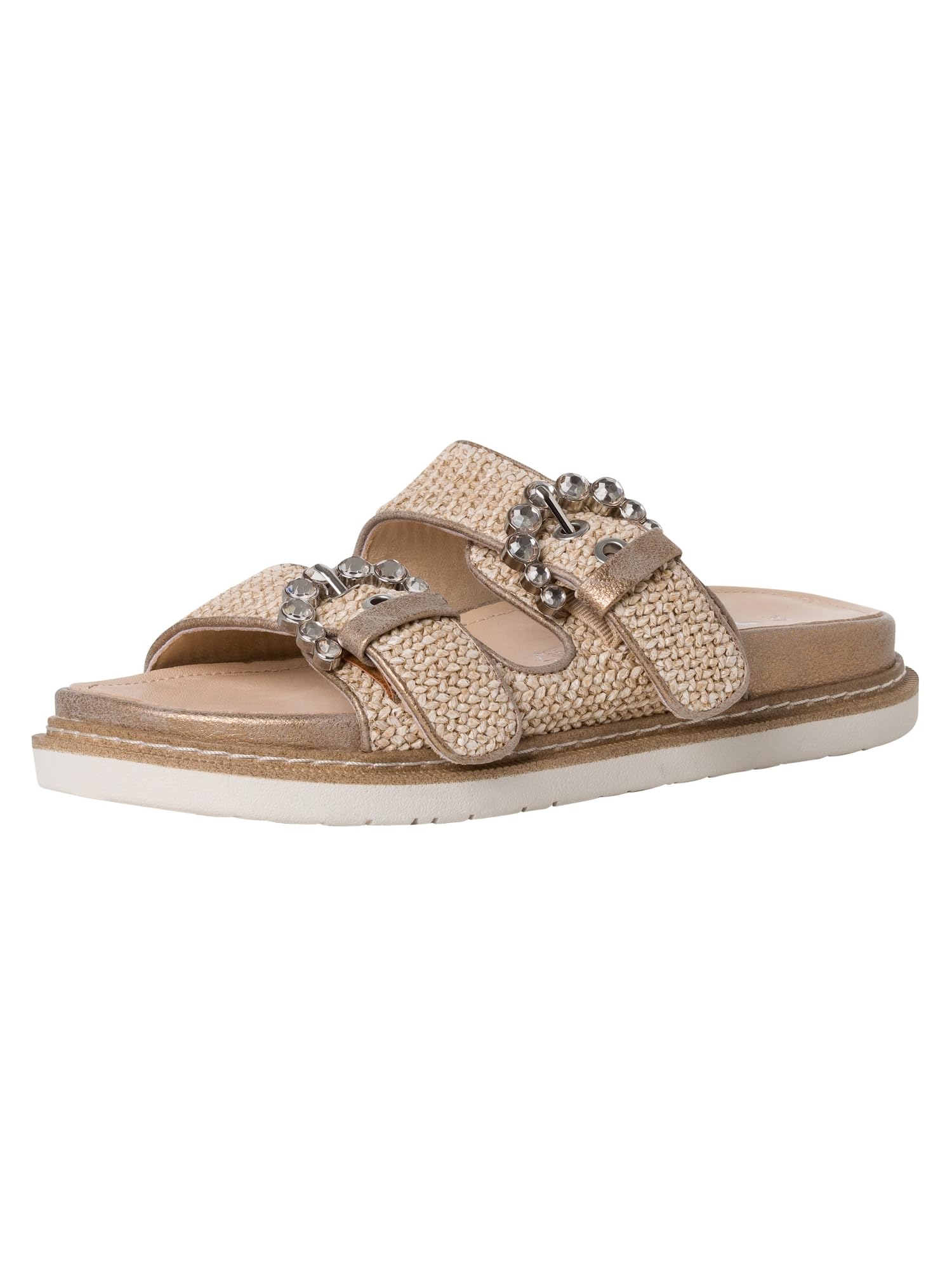 Tamaris Damen Footbed Styles Textil; TAUPE/beige; 39 EU