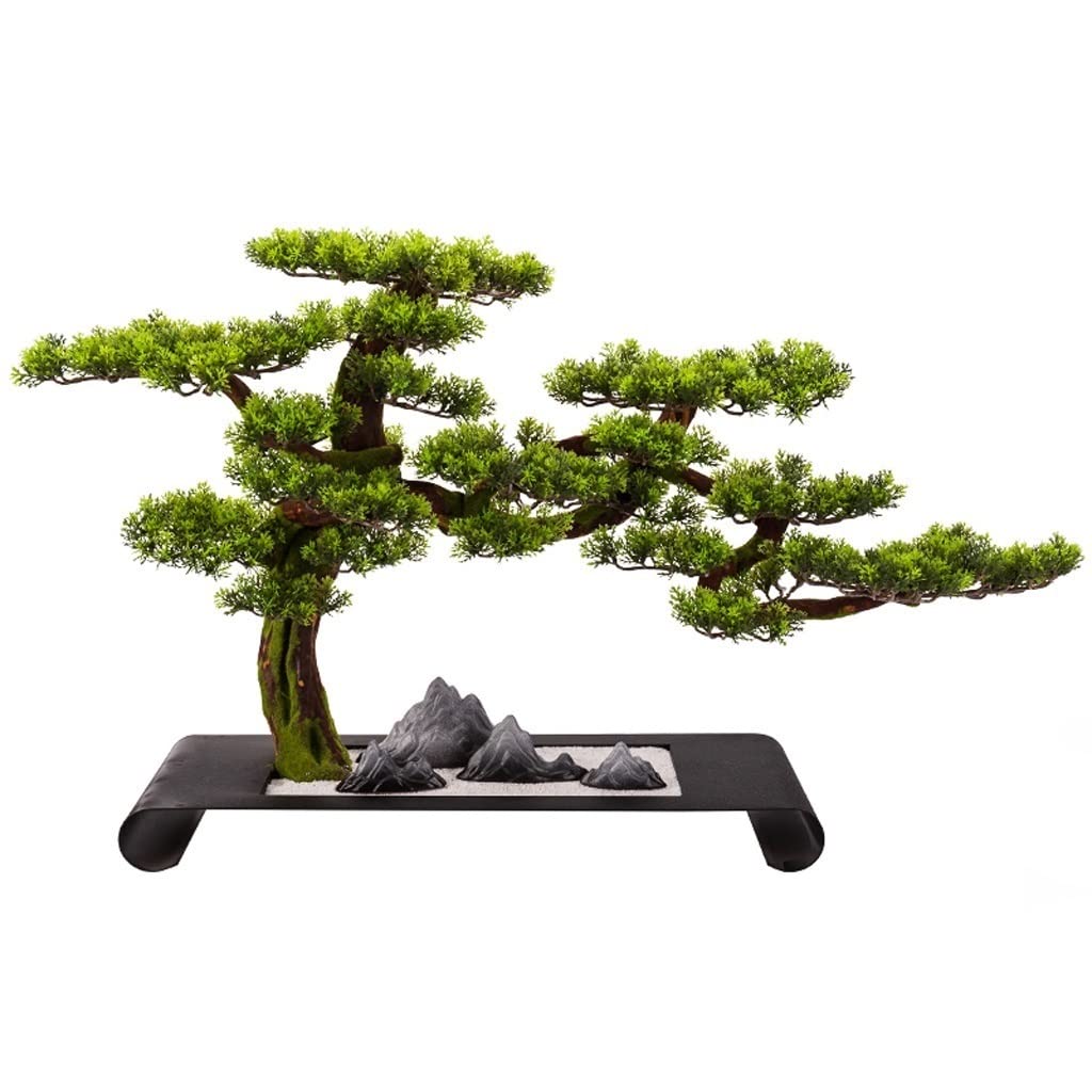AYCDL Artificial Plants Indoor Artificial Pine Bonsai Simulation Green Plant Bonsai Indoor Plant Potted Artificial Indoor Plant Home Living Room Display Fake Plant,