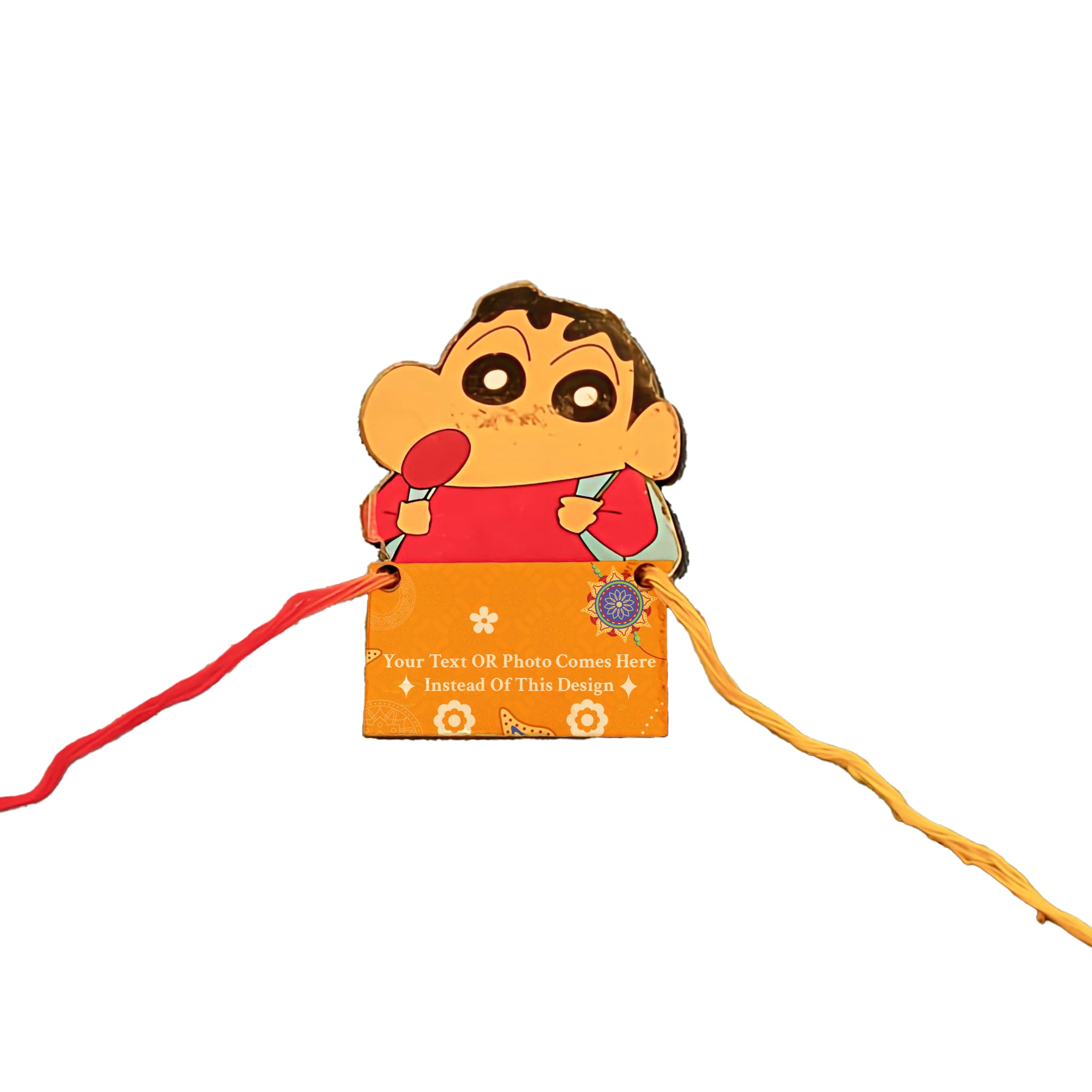 TrendLane Personalized Premium Shinshan Cartoon Fun Charecter HD Printed Rakhi – Custom Photo & Name Raksha Bandhan Rakhi-image-34