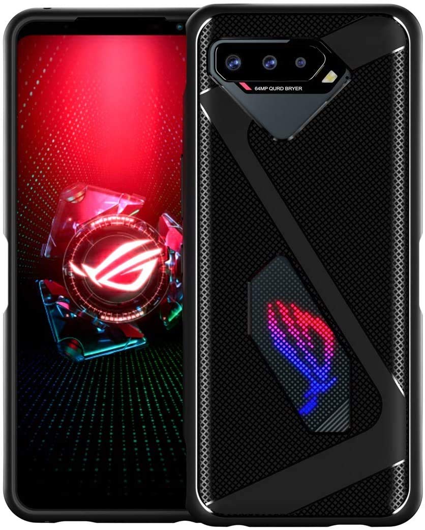 ZAPPER Silicone Rugged Back Cover for Asus ROG Phone 5 Case for Asus ROG 5 Case/Asus ROG Phone 5S / Asus ROG Phone 5S Pro (Black) (B092CBV55C) Amazon Price History, Amazon Price Tracker