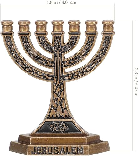 Miniatura 2 de Ciieeo 4pcs Menorah Candelabro Taper Candle Stand Centro de mesa Hanukkah Shabat Judío Vacaciones Decoración de mesa