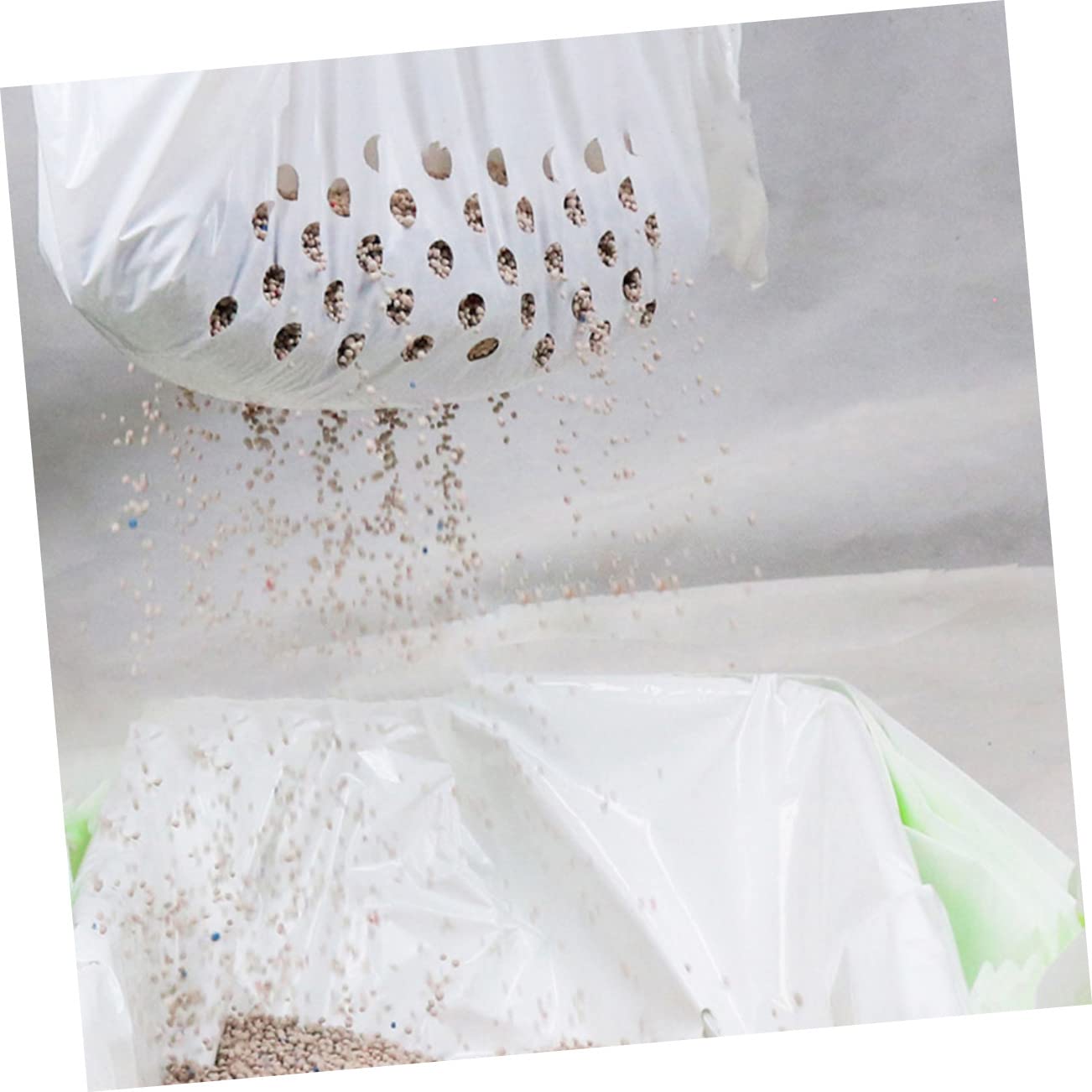 BESPORTBLE 7pcs Cat Litter Bag Liners Pee Shield for Litter Box Tidy Bag Indoor Drawstring