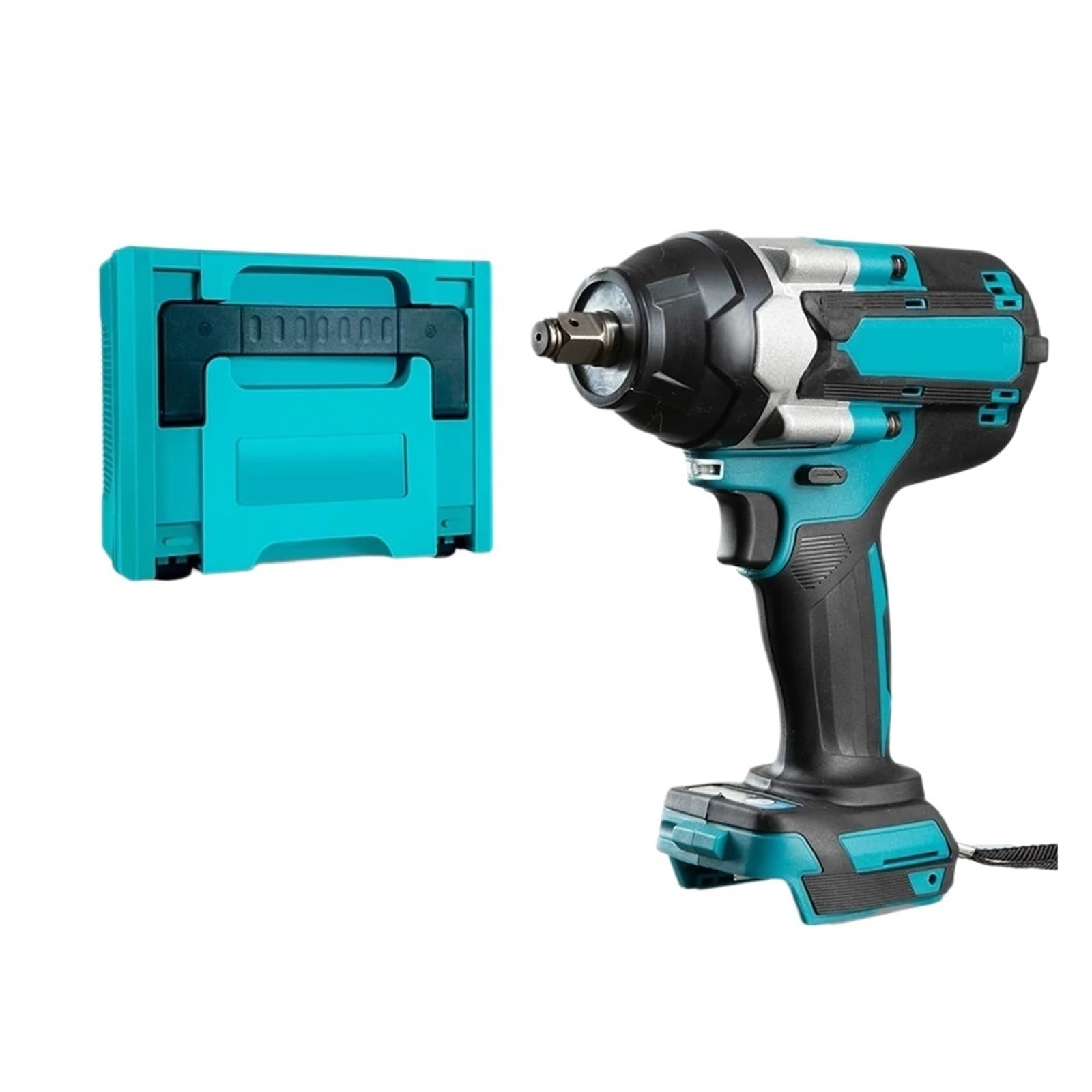 Llave de Impacto Llave De Impacto Eléctrica 1800N.m 1/2 Pulgada Compatible con Batería(No Battery Plastic A)
