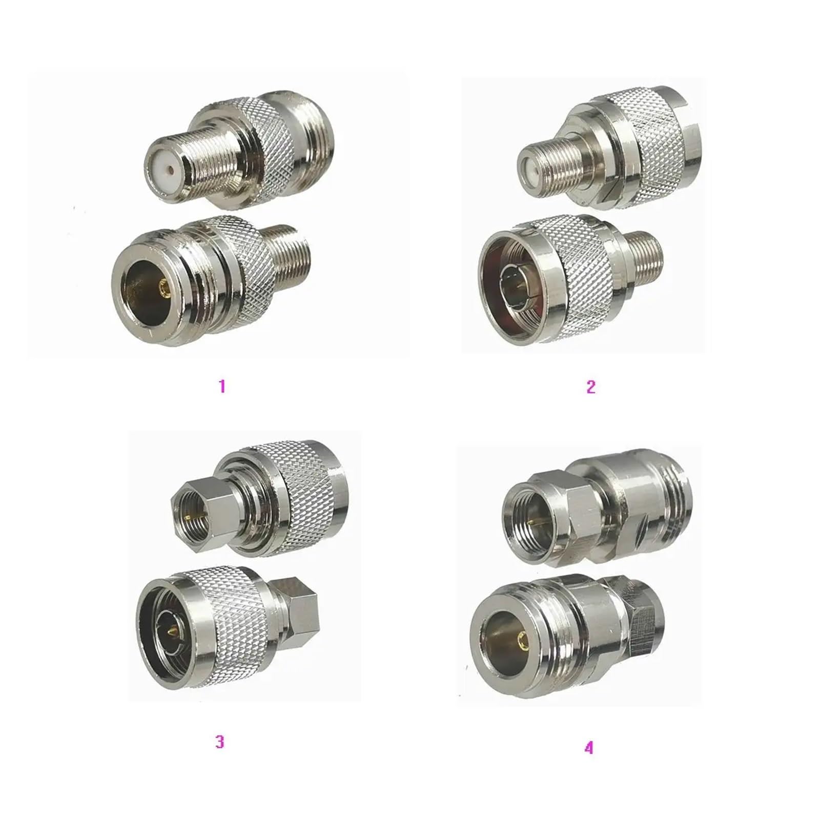 Adaptador Coaxial N A F De 10 Piezas Hembra A Macho
