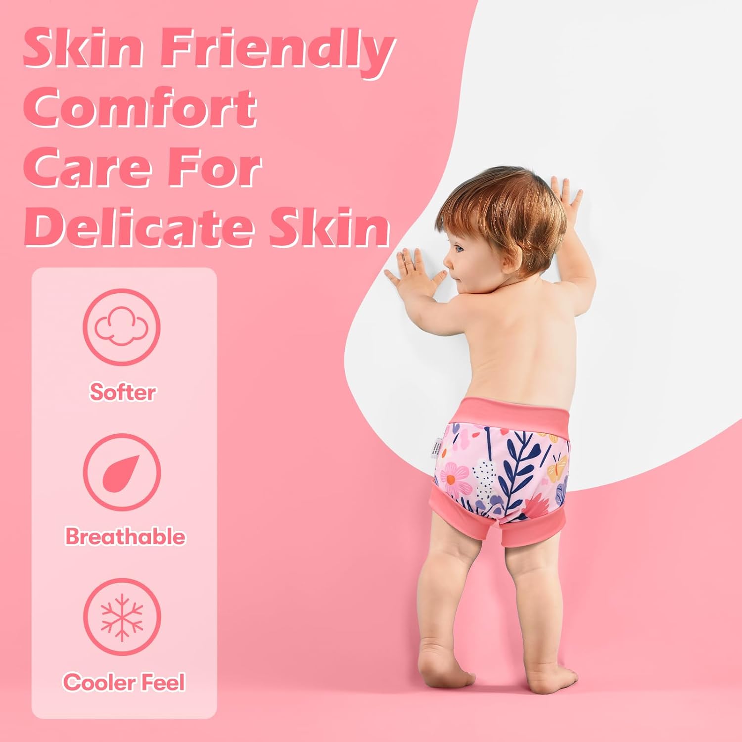 ALVABABY Swim Diapers 3pcs Baby & Toddler Reusable Waterproof Swimming Diaper for Boy's and Girl's for Swim Classes 3XBS02-2-3T - Image 3