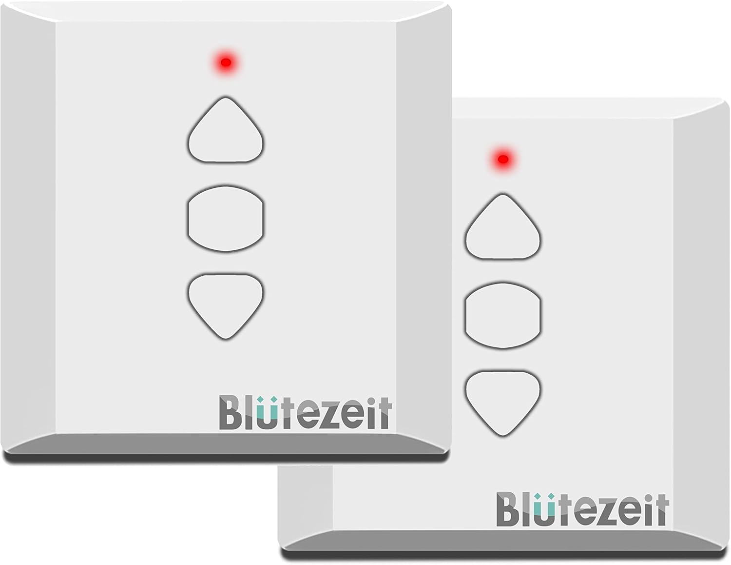 Blütezeit Wireless Wall Remote Control for Automatic Sliding Gate Opener, 433 MHz Duplicator Switch Open/Stop/Close for Door Access Control System Accessory 2pcs