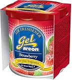 areon deodorante gel can, profumatore per auto, fragranza per ambienti, deodorante per auto (fragola)