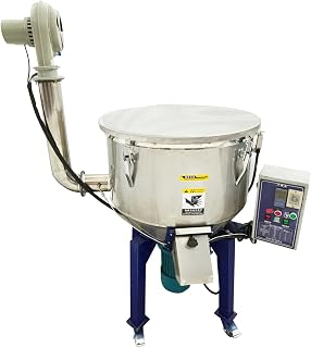 Powder Plastic Granule Mixing Machine 220LB Capacity Vertical Granular Pellet Color Mixer 4000W Farm Blender Blending Machine 220V/1PH