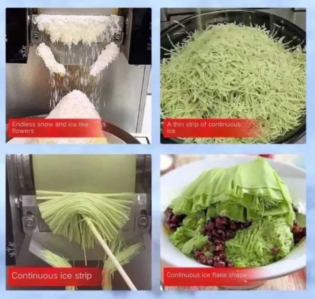 120Kg/日【業務用かき氷機】 韓国で流行りの糸ピンス 氷を使わない
