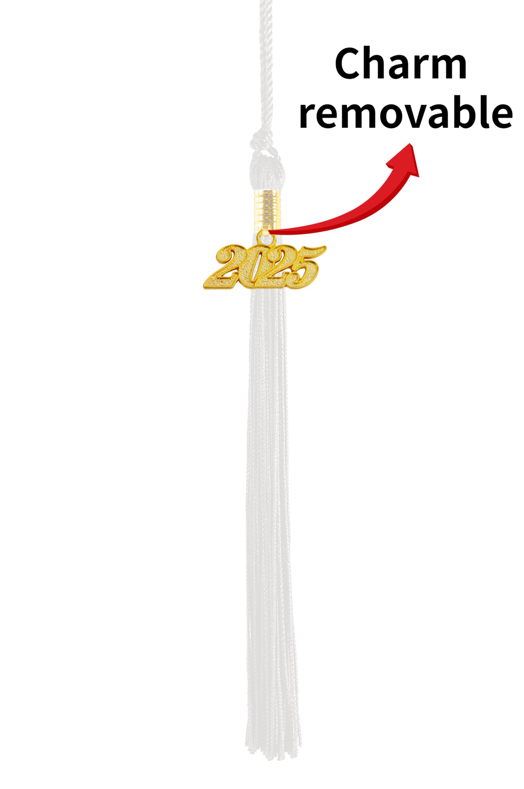 GRADFTY 2025 Tassel Graduation, White Tassel2025