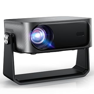 4K Smart Beamer mit Netflix-App & Kinoähnlichem Sound, iSinbox Autofokus & Trapezkorrektur, WiFi 6& Bluetooth 5.3, HDR10+, intelligenter tragbarer Projektor mit schwenkbarer Heimkino Beamer - Amazon product rated Grade A