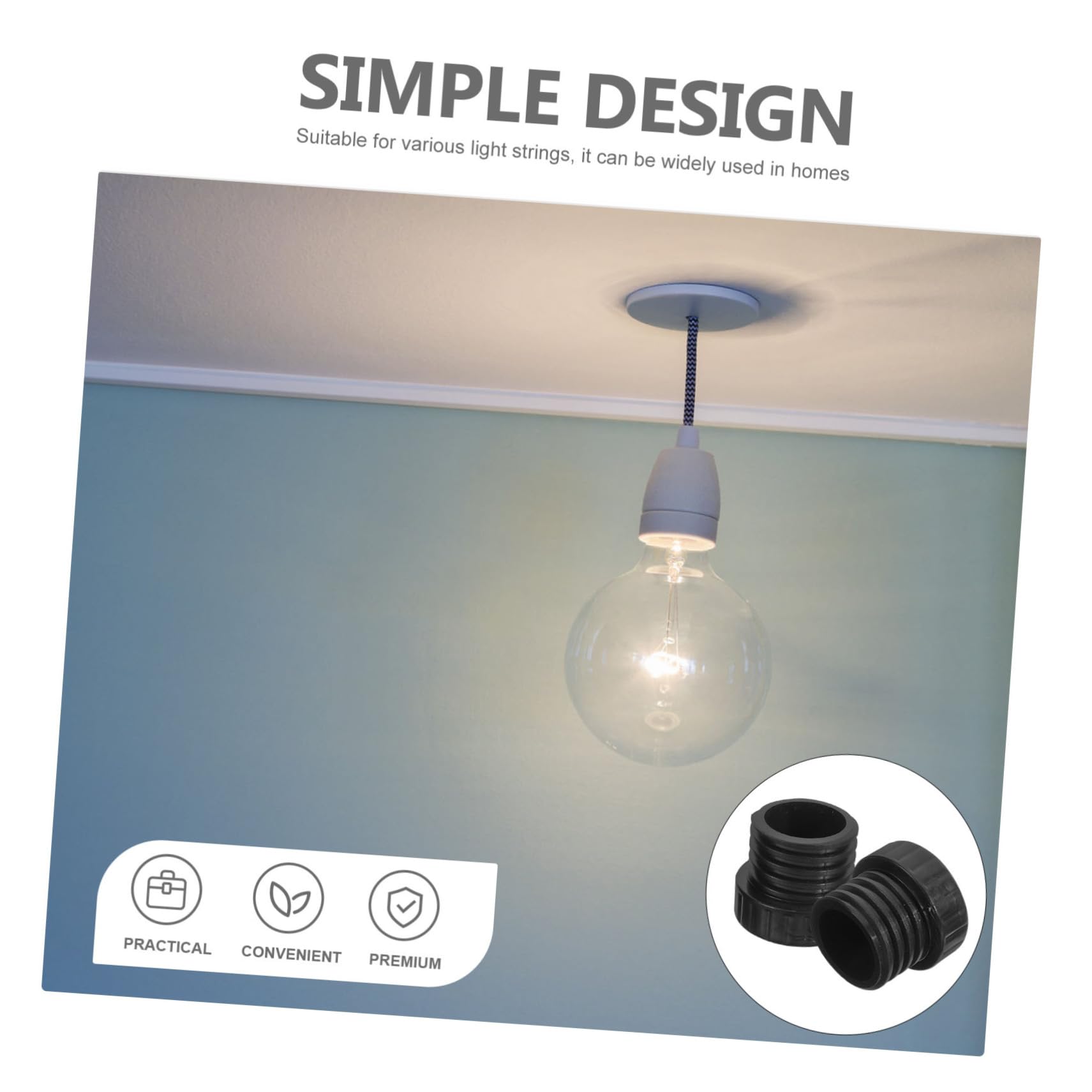 HOMSFOU 25piezas Tapas De Seguridad Para Enchufes De Luz De Instalación Sin Herramientas Diseño Robusto y Compatible Diferentes Tipos De Iluminación Protección Mejorada Contra