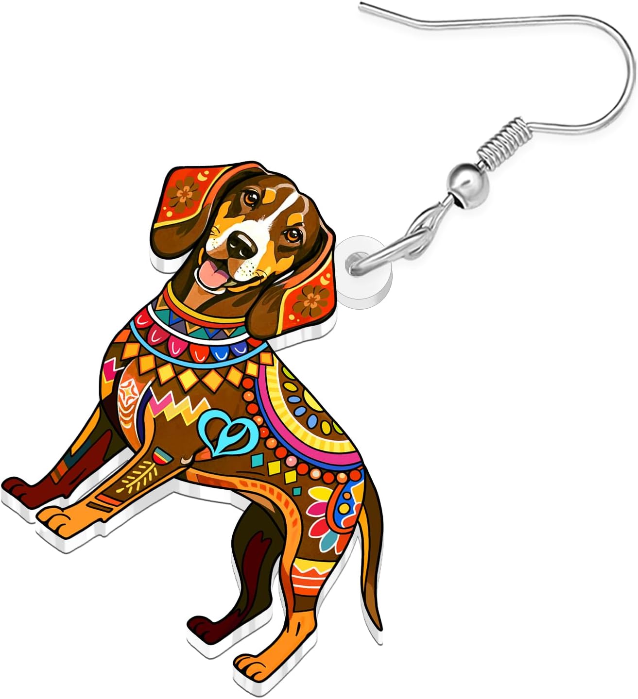German Shorthaired Pointer Gifts Cute Dog Earrings Boho Dog Mom Gifts for Women,Acrylic Bohemian Animal Earrings Dangle Puppy Pet Jewelry Accessories image 4