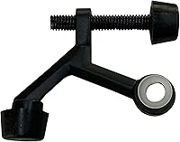 Vista 2 de Design House 189050 - Protector de pared para tope de puerta con punta de goma, color negro mate, 5 unidades, 189050