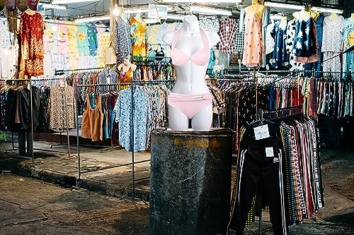 image for DisplayTown Female Mannequin Hip Long Torso Hollow Back Body Stackable