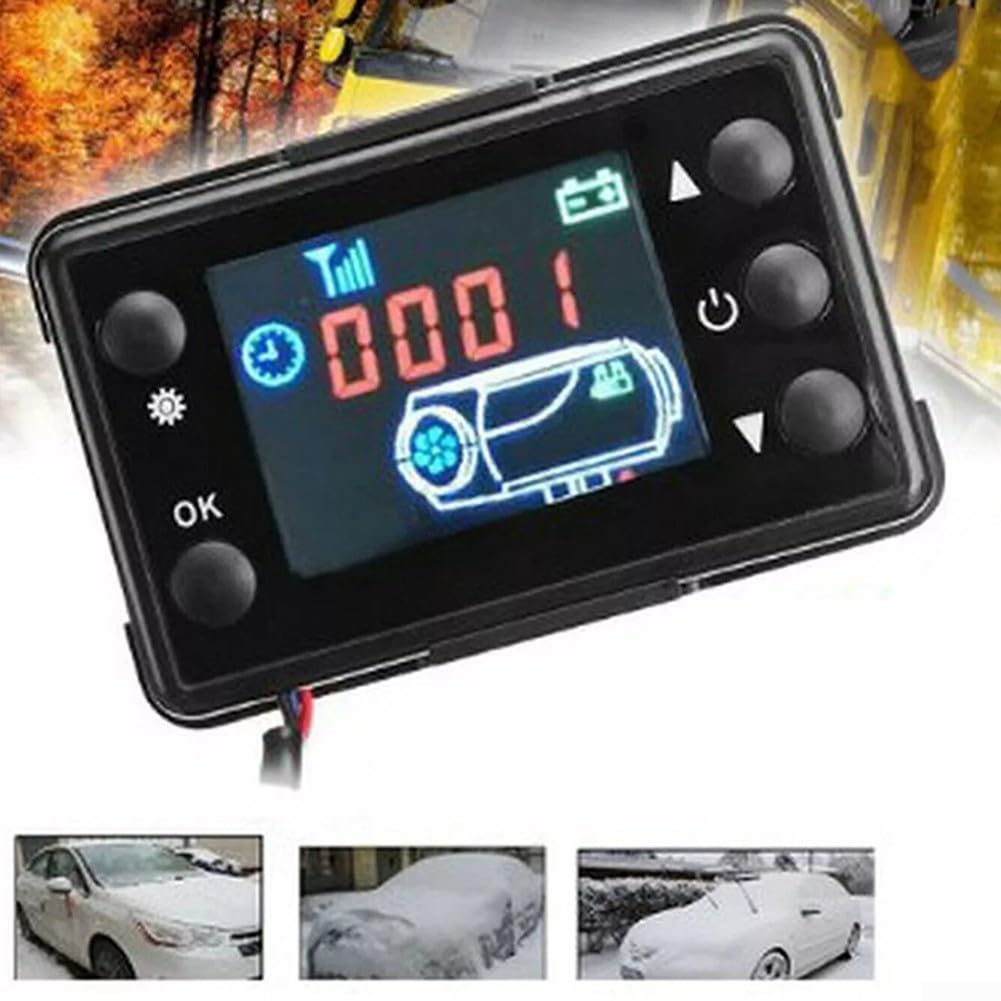 Interruttore LCD per riscaldatore di parcheggio, controller riscaldatore 12/24 V con display LCD, per riscaldatore diesel ad aria per auto e camion