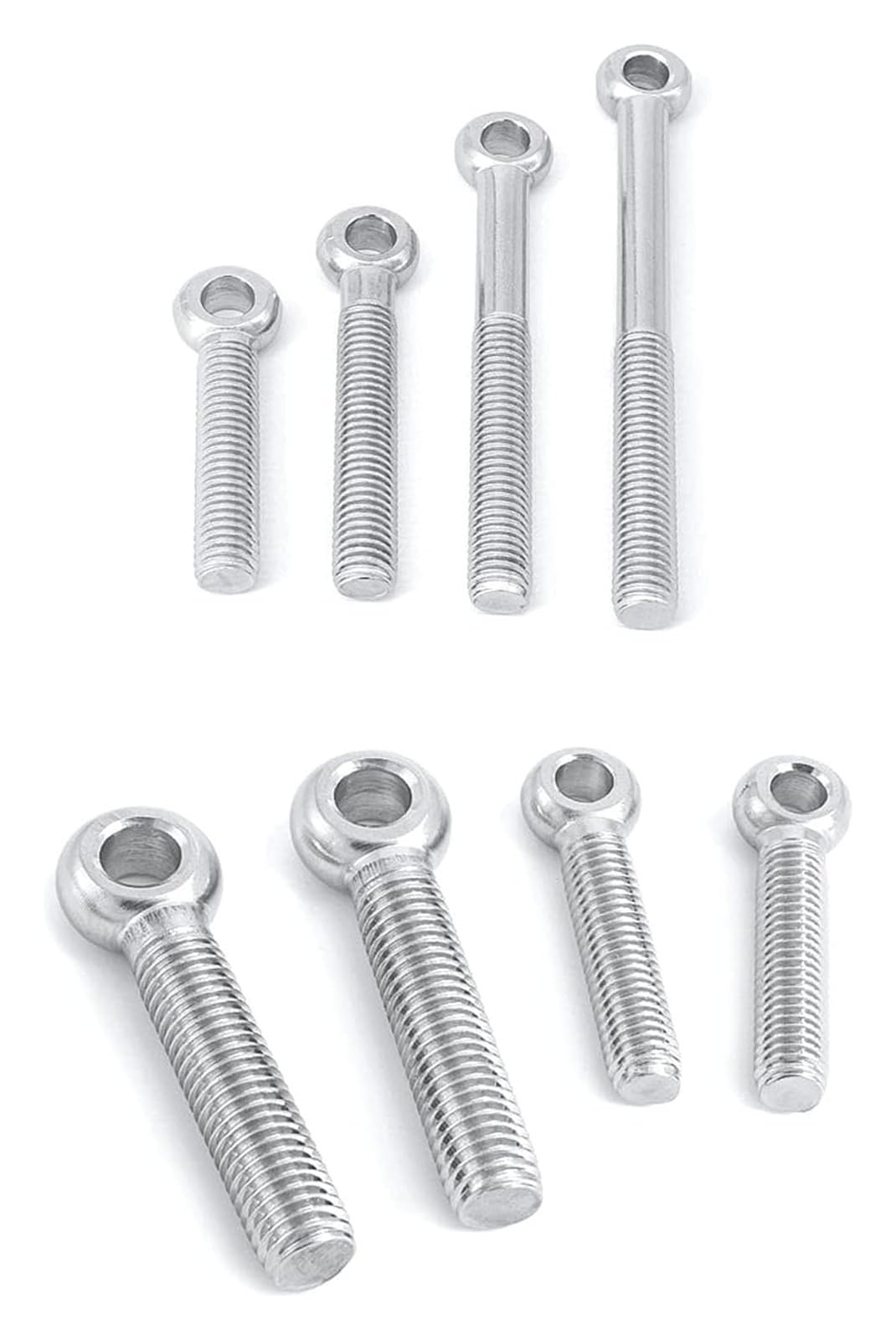 Śruba oczkowa 304 do podnoszenia M24 Śruby maszyn, dobre właściwości mechaniczne oczkowe Narzędzia sprzętowe(M24x120mm)