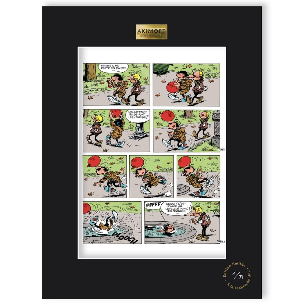Póster Cartel Akimoff Franquin Tomás el Gafe, Los otarios (30x40cm)