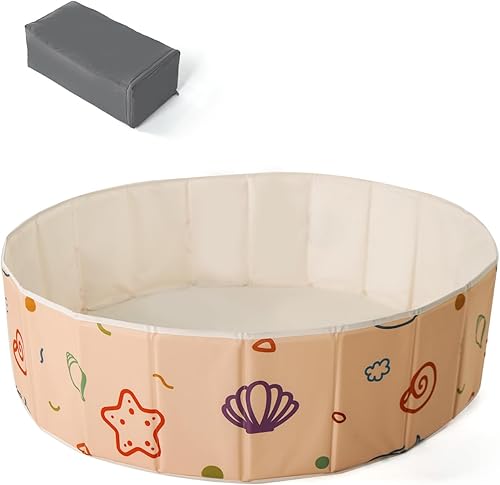 STARBOLO Pozo de bolas  Pozo de bolas de 4 pies para niñospatio de juegos de bebéscorralito de bebévalla para bebé, no necesita inflar, plegable,