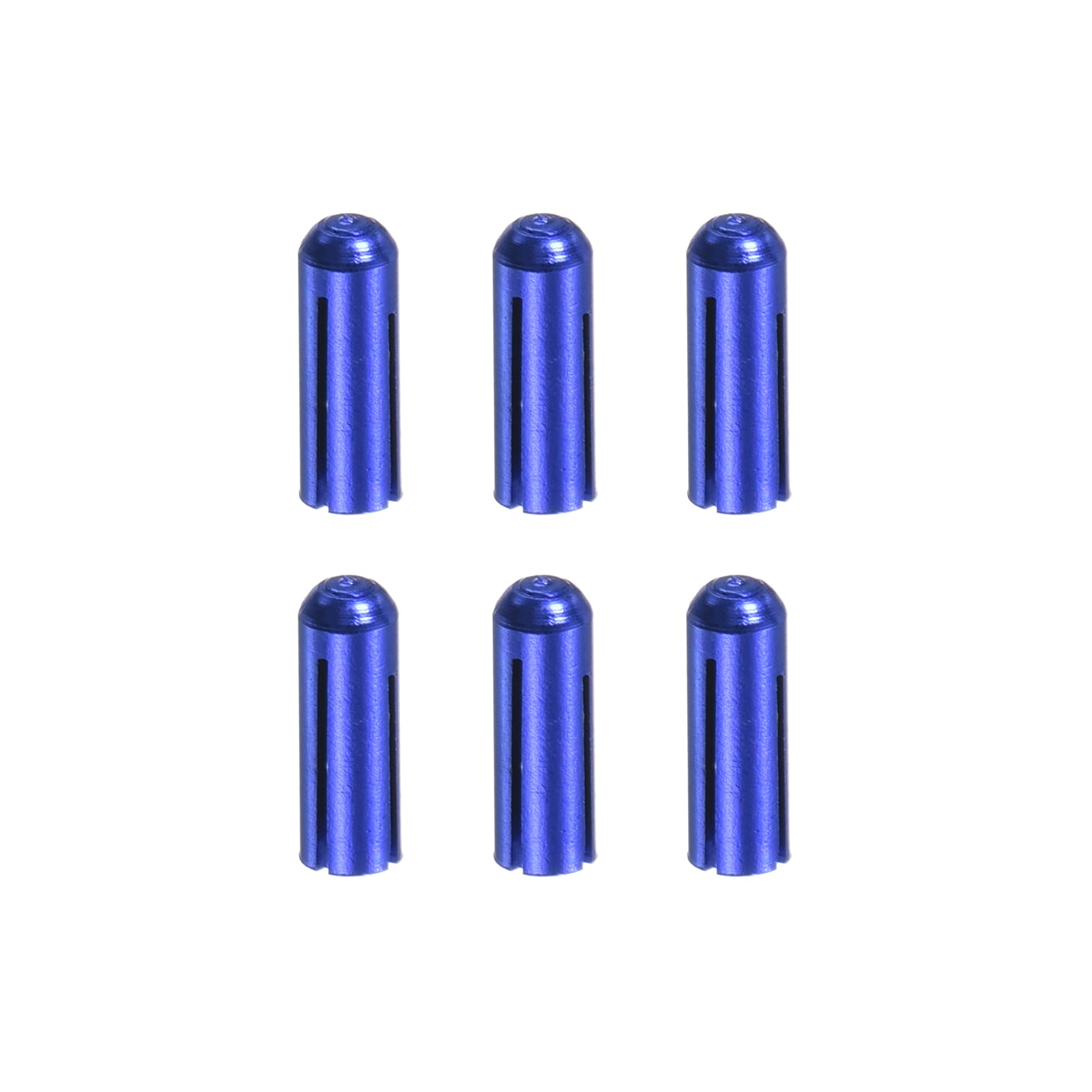 M METERXITY 6 Pack Dart Flight Protectors - Aluminum Dart Accessories, Apply to Darts Games/Party/Entertainment Blue