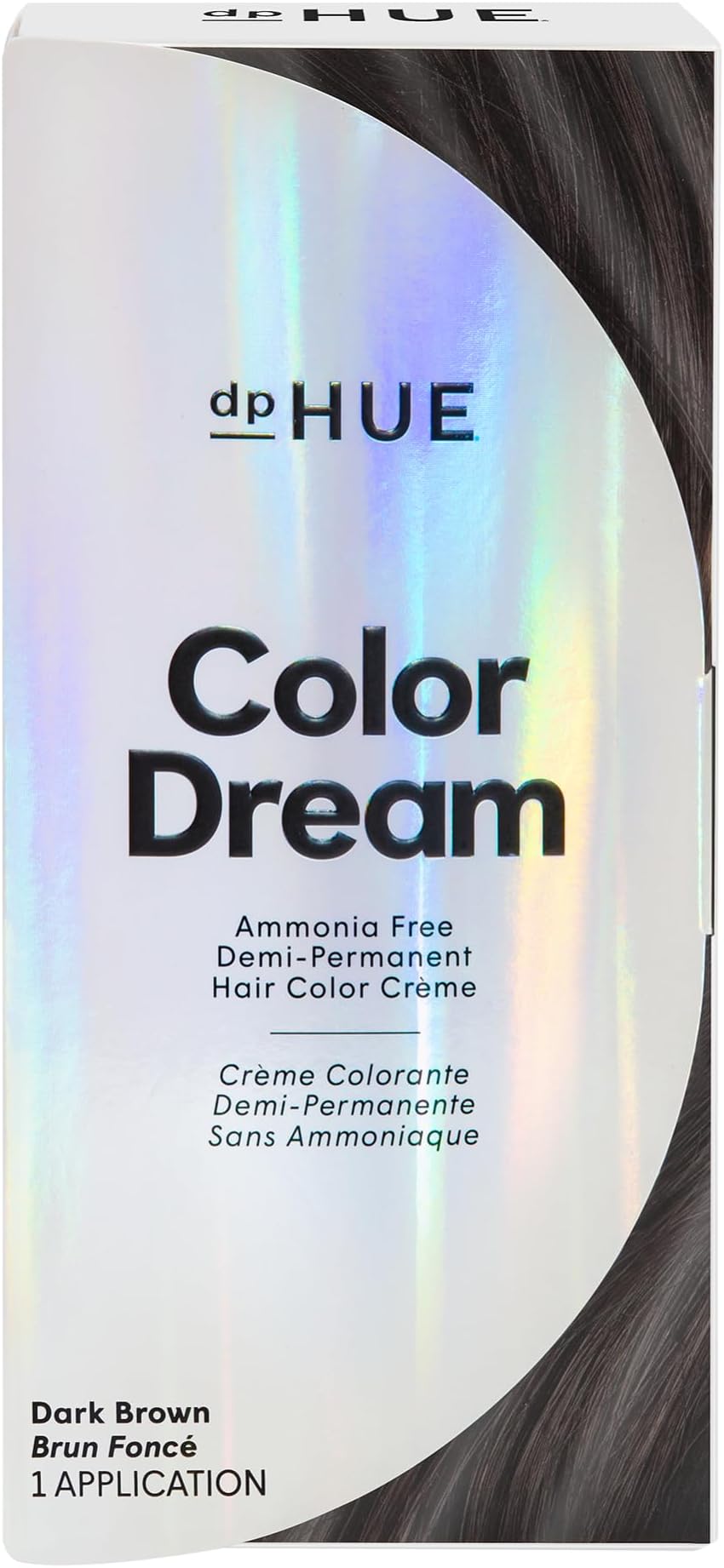 Color Dream, Dark Brown - Ammonia-Free, Demi-Permanent Hair Color - Lasts 16 Washes - Boosts Shine - Paraben & Sulfate Free, Leaping Bunny Certified