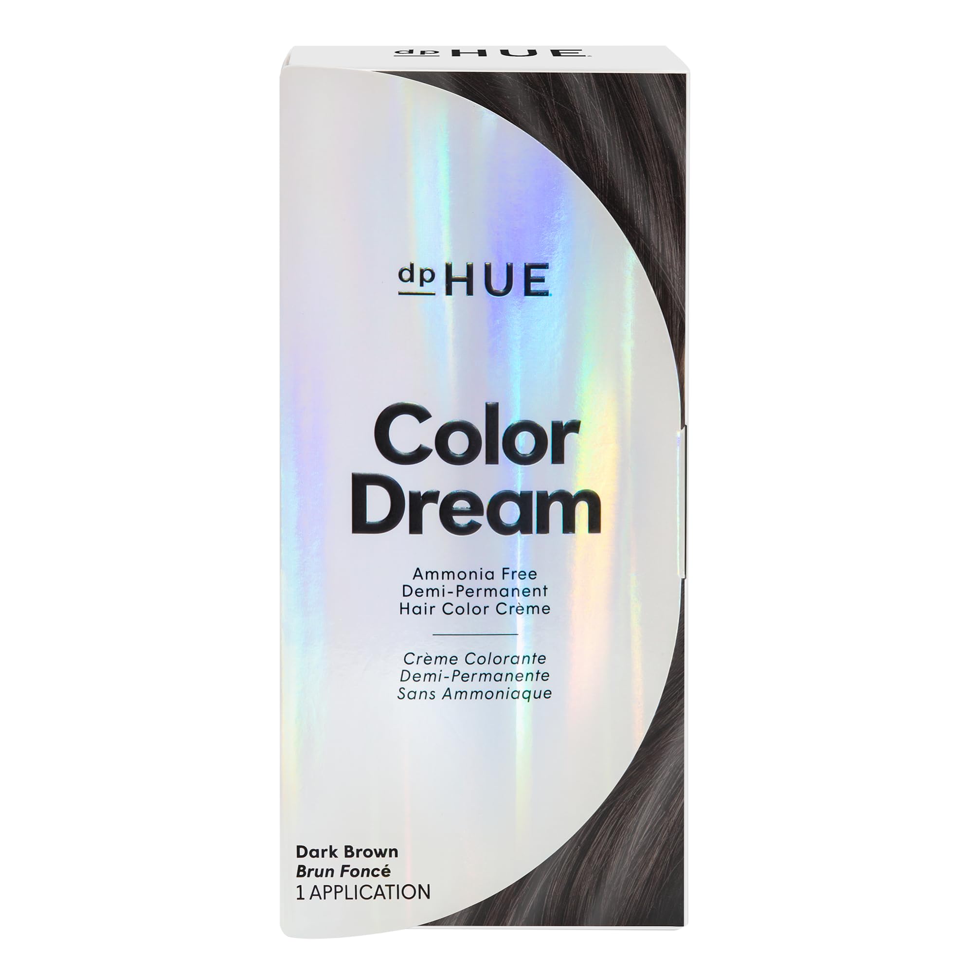 Color Dream, Dark Brown - Ammonia-Free, Demi-Permanent Hair Color - Lasts 16 Washes - Boosts Shine - Paraben & Sulfate Free, Leaping Bunny Certified
