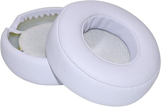 Replacement Earpads Memory Foam Ear Cushion Cover for Monster Beats by Dr.Dre PRO/Detox Headphones White