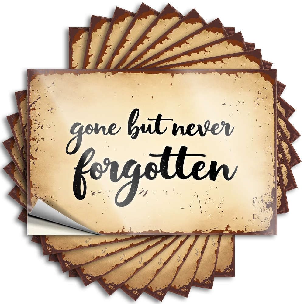 Tiki Bar Decor Bottle Decals | Gone But Never Forgotten. Southern for Interior Decor(8X12CM)