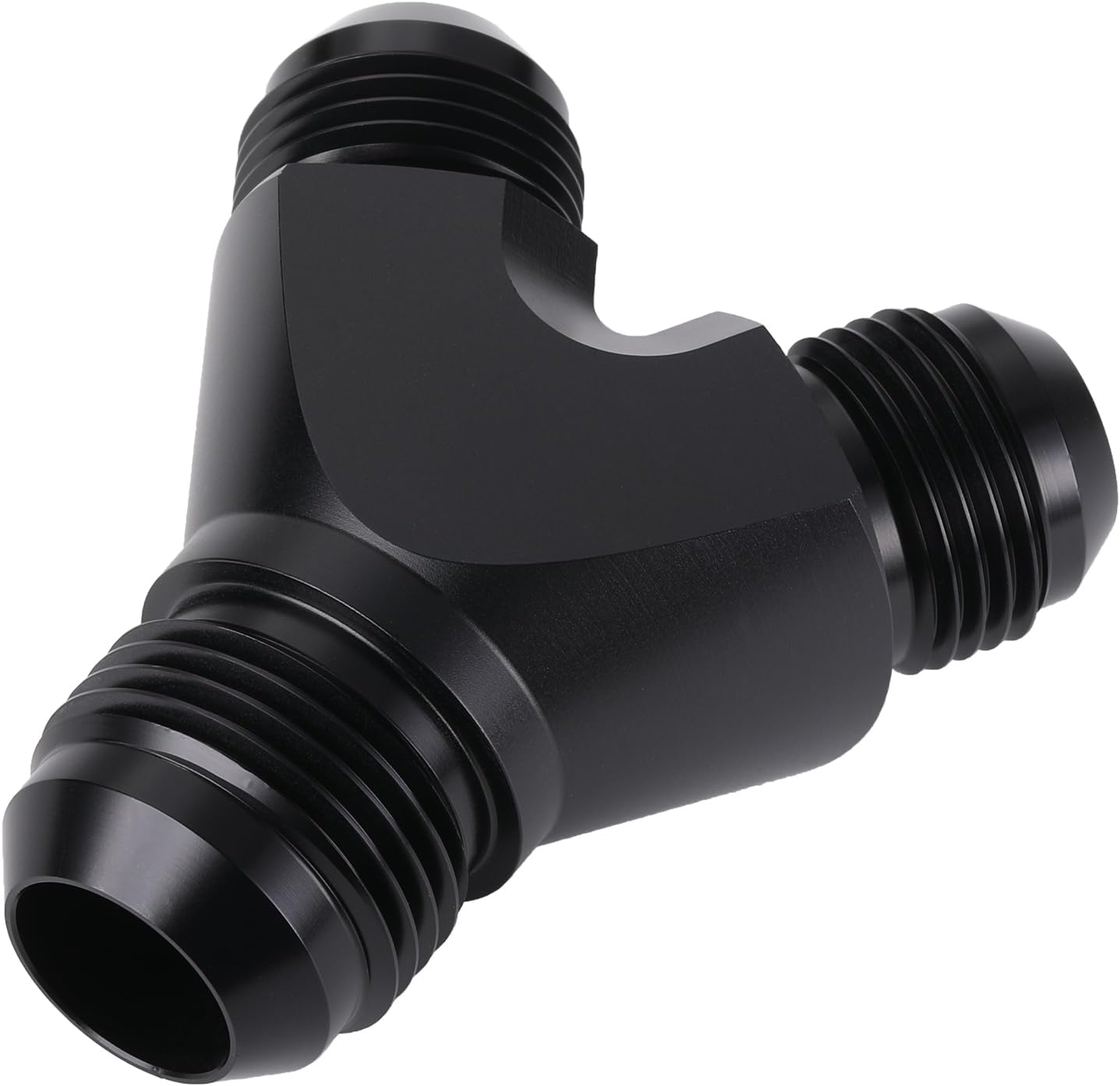 12AN to 10AN 10AN Male Y Block Fitting Splitter Adapter Union Aluminum Black