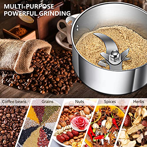 High-Speed 750g Electric Grain Mill Grinder for Cereals, Coffee, and Spices