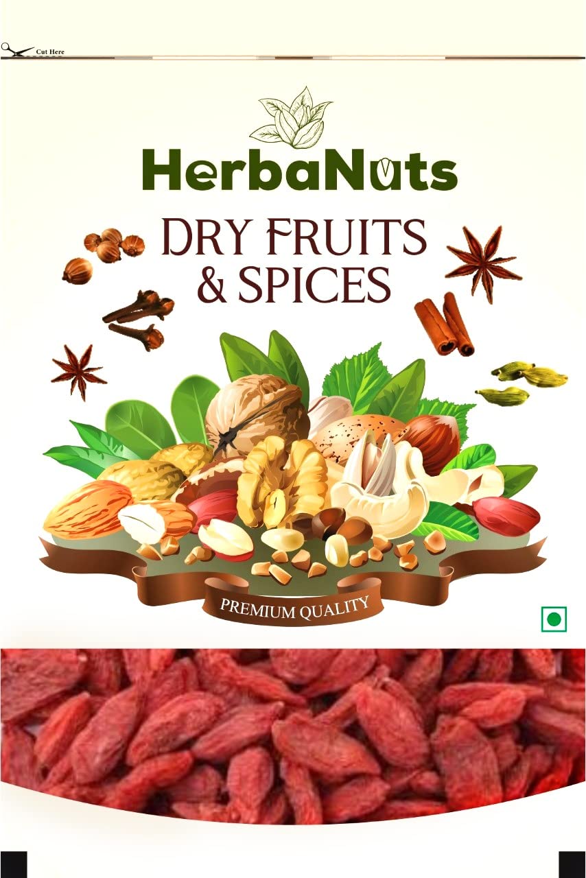 Herbanuts Dried Goji Berries 500gms - Unsweetened, Unsulphured and Naturally Dehydrated Fruit, Goji Berry, Gojiberry organic, Gojiberries (B09SGMTD7F) Amazon Price History, Amazon Price Tracker