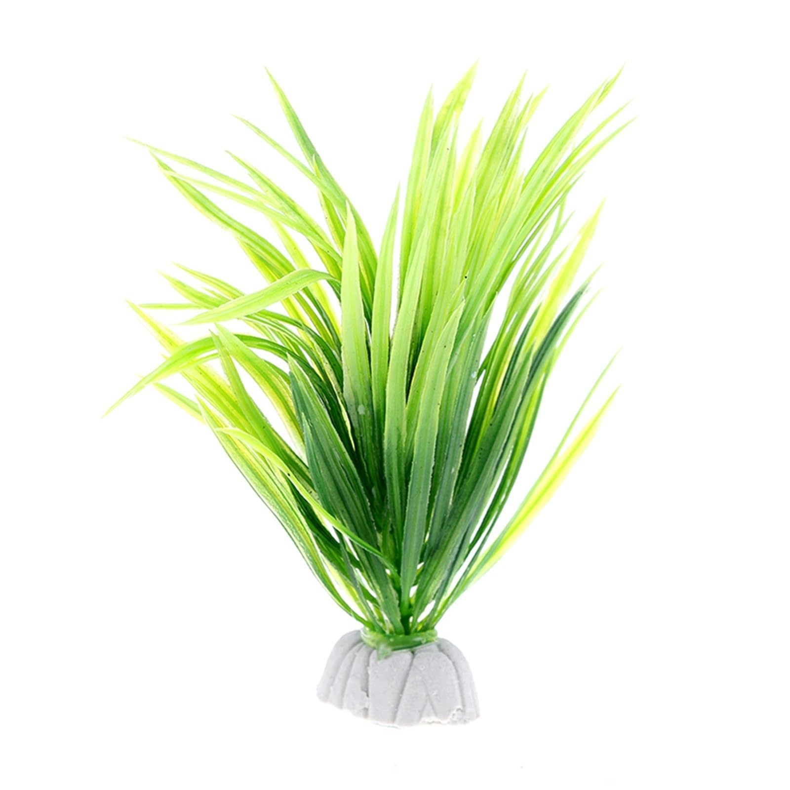 LTYKNGH Aquarium Plants 4PCS Artificial Water Plant Grass Aquarium Decorations Plants Fish Tank Flower Ornament Decor Aquatic(Color7)