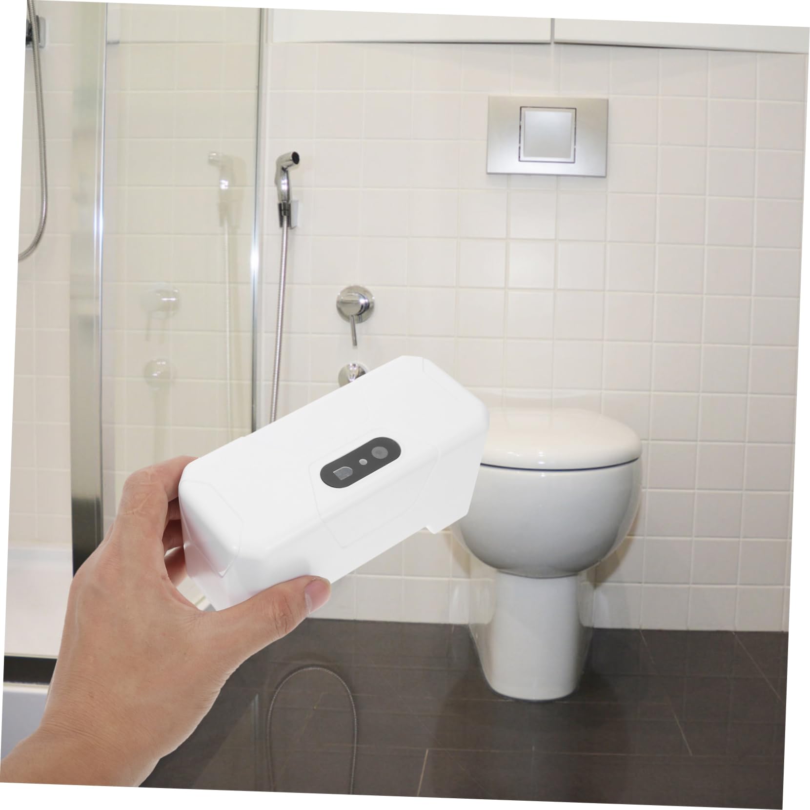ULTECHNOVO Cisterna De Inodoro Inteligente Sin con Sensor Infrarrojo para Uso Doméstico Descarga Automática De Alta Tecnología Fácil De Instalar