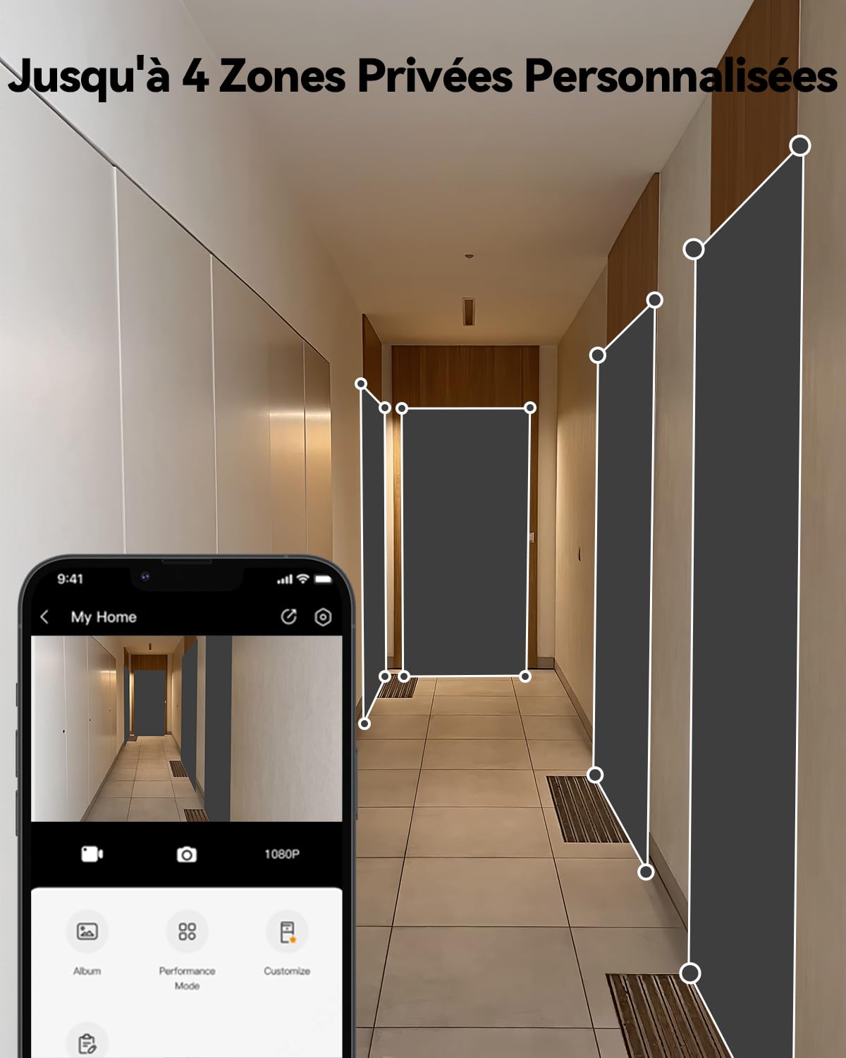 Imou VD1 Judas Numérique 3K(5MP) avec Écran Couleur 4,3", Surveillance WiFi 2,4/5Ghz, Champ de Vision 149°, Détection Humaine, Batterie 4800mAh