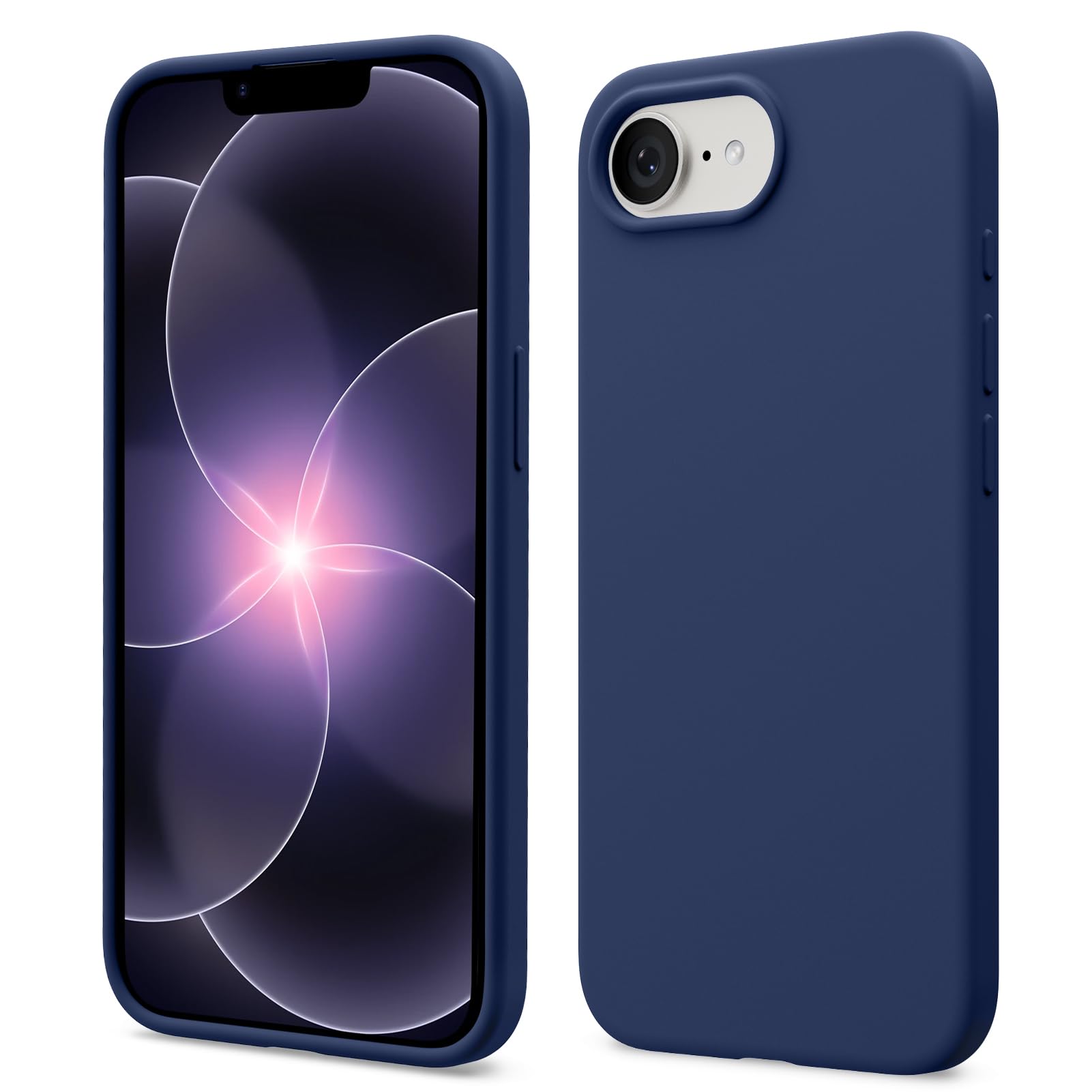 ACRONIX Cover Silicone per iPhone 16e/17e Sottile,Blu Navy | Silicone Liquido Premium, Leggera,Tocco Morbido, Custodia Protettiva Antiurto, Resistente ai Graffi
