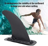 Vista 2 de Tbest Tabla de remo de repuesto para aleta de surf, aleta central desmontable, extraíble, tabla de remo para tabla de surf, timón de cola