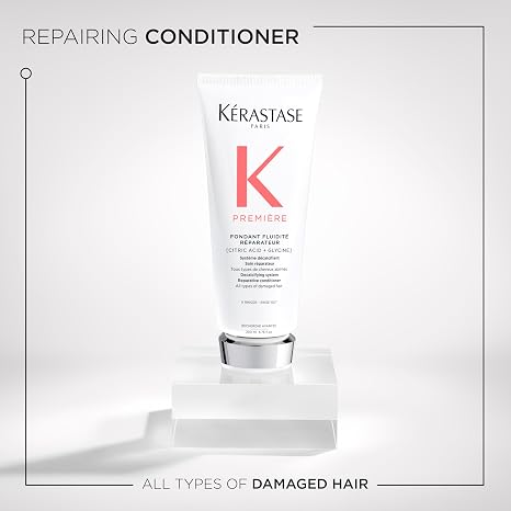 Kerastase Premiere Sulfate-Free Hair Repair Shampoo & Conditioner Set For Weakened and All Damaged Hair Types - Hydrates, Controls Frizz and Strengthens With Citric Acid