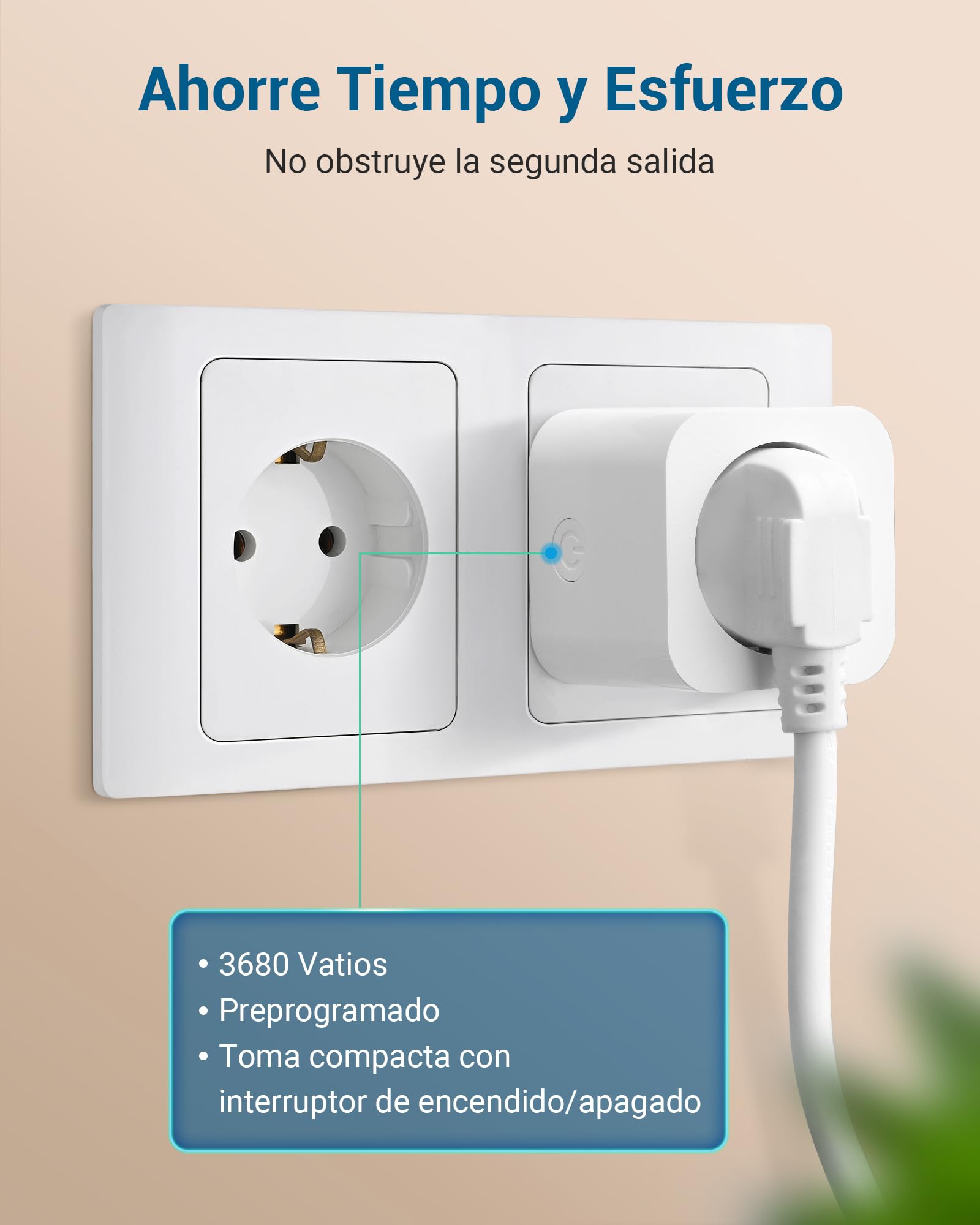DEWENWILS Juego de 4 enchufes inalámbricos con mando a distancia, interruptor de pared inalámbrico enchufe encendido/apagado, juego de enchufes inalámbricos, 16 A, 3680 W, interruptor de luz ampliable