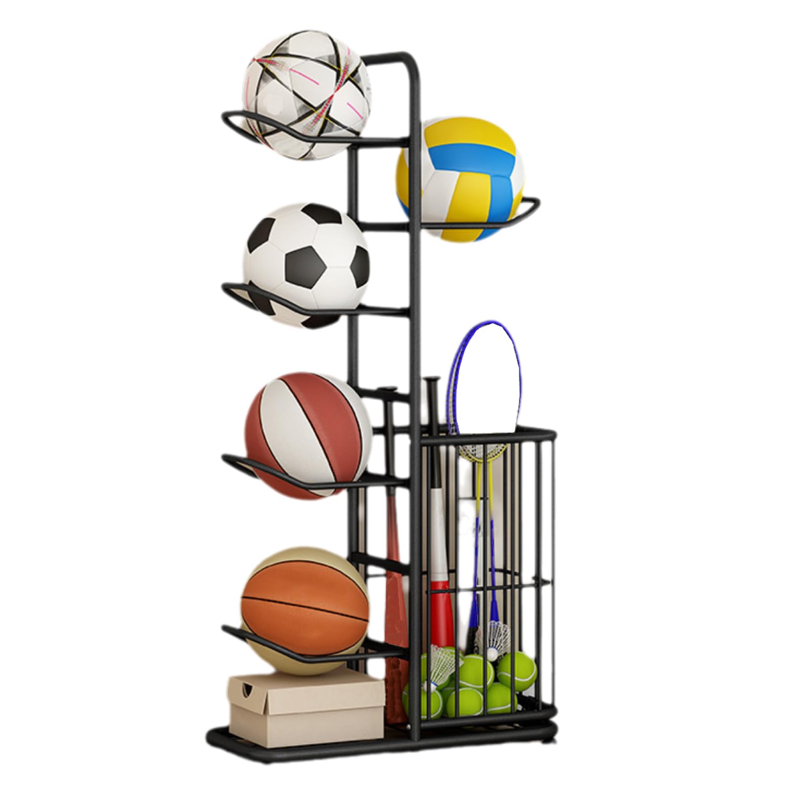 Support de rangement pour basket-ball contre le désordre