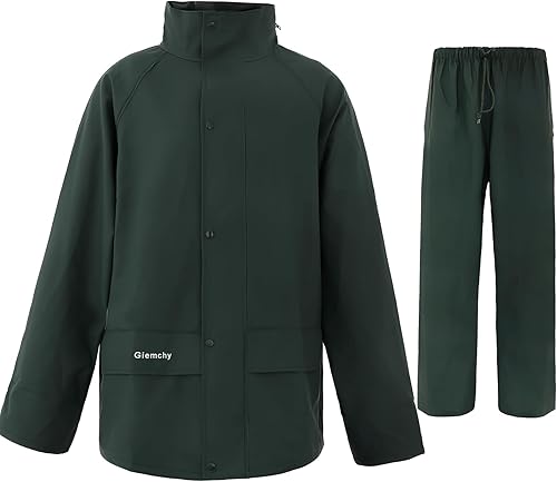 Miniatura 2 de Rain Suit For Men & Women Waterproof Heavy Duty Rain Gear Reflective Jacket for Fishing Outdoor Work Raincoats