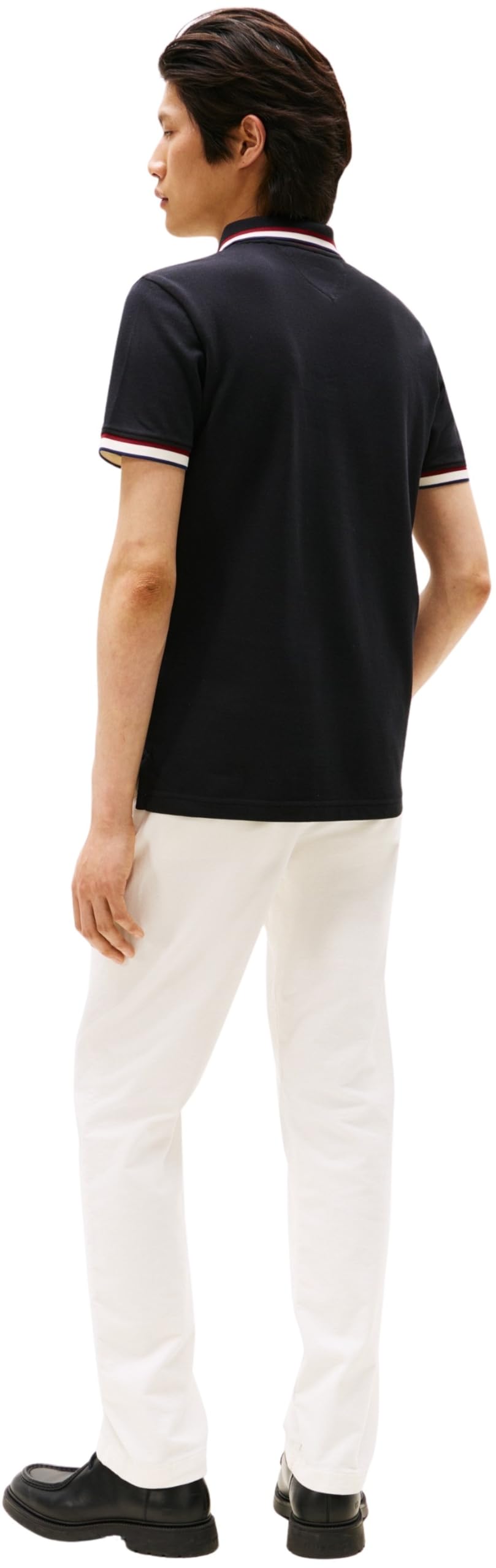 Tommy Hilfiger Cuff Interest Slim Fit Polo Mw0mw40308 Polo S/S Unisex - Adulto (Pacco da 1)